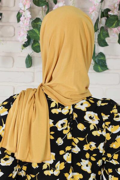 Aisha's Design Πρακτικό χτενισμένο βαμβακερό σάλι, CPS-44, CPS-44, μουστάρδα