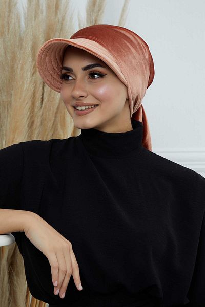 Aisha's Design باندانا مع قناع مخملي - بونيه، b-71k