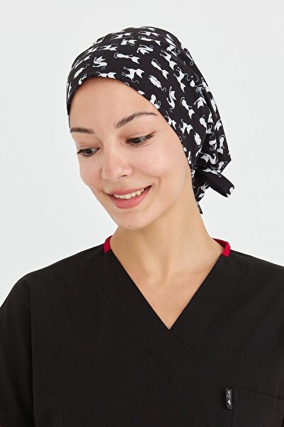 Çatı Medikal Carnival Doctor Nurse Surgical Cap Cook Cap Work Bandana, Cat