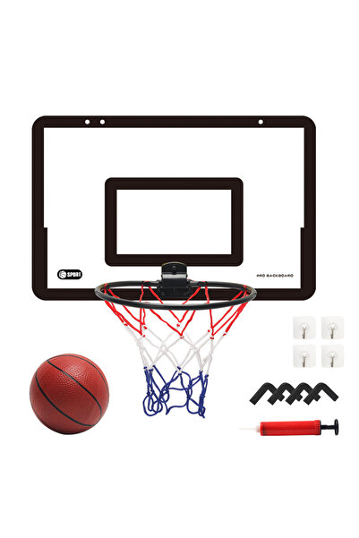 Choice حامل كرة سلة أسود للأطفال مثبت على الحائط، غير مسامي، قابل للطي، مناسب...