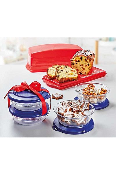 Tupperware Night Blue Crystal Bowl - 275 Ml, 4 Pack