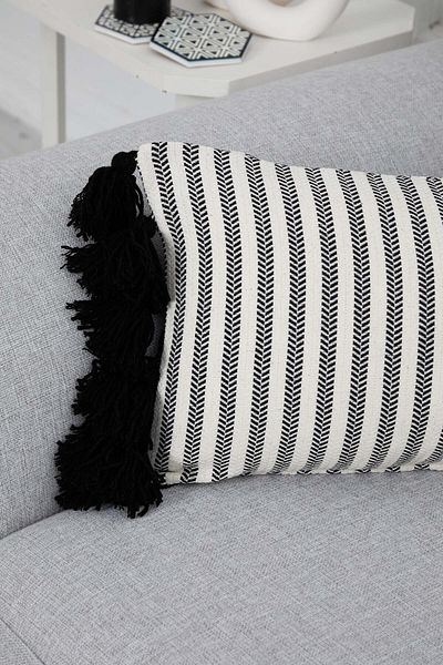 Aisha's Design Rectangular Tasseled Throw Pillow Cover - K-292