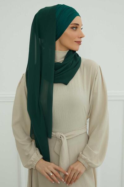 Aisha's Design Σάλι από χτενισμένο βαμβάκι, BTS-1, BTS-1, Σκούρο πράσινο