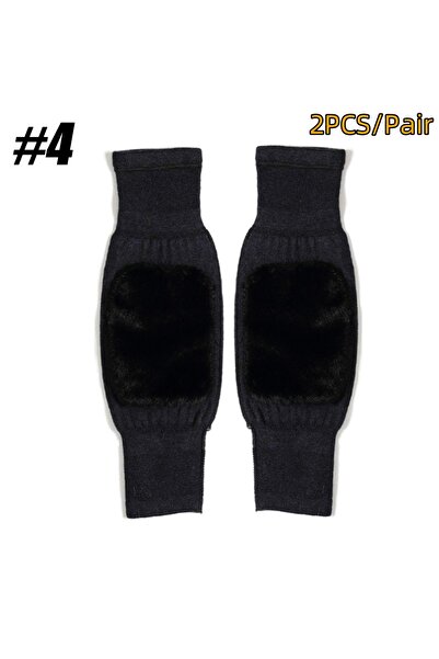 Choice زوج واحد أسود، زوج واحد للجنسين، واقيات ركبة من الصوف، جوارب شتوية داف...