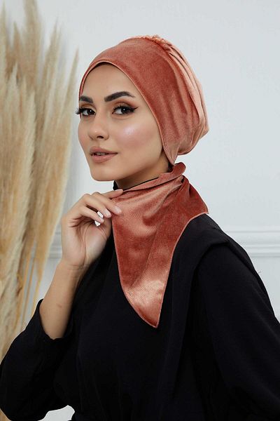 Aisha's Design Velvet Bonnet - Model B-49K