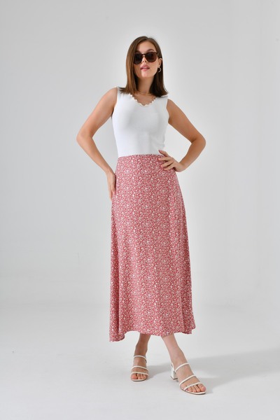 Saade Fustă țesută midi Tile