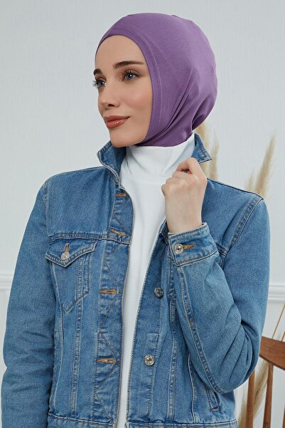 Aisha's Design Hijab Bonnet,Tb-1,Purple 2