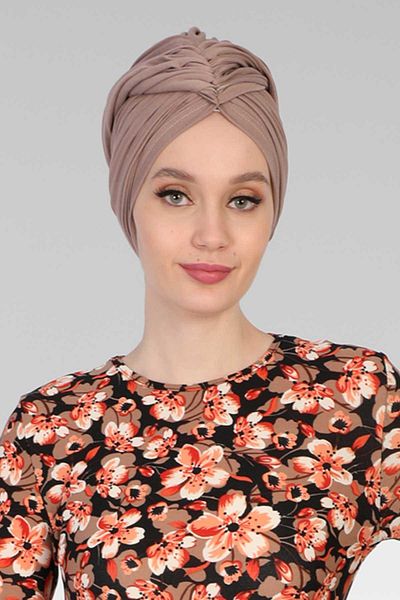Aisha's Design بونيه قطن ممشط - برباط، موديل b-1