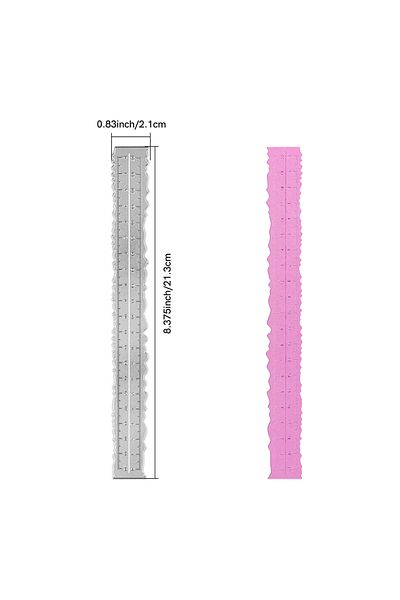 Choice 2.1cm 1pcs Wavy Edge Paper Tearing Ruler Frame Metal Cutting Dies For Diy Scrapbooking Photo Album D