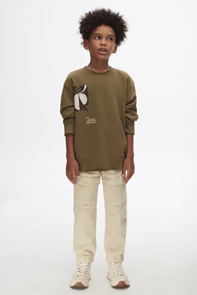 nk kids عرق كاكي بوي ملفوف