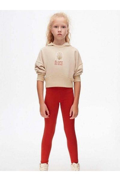 Zekids Κοριτσίστικο φούτερ από βαμβακερό μεσαίο πάχος με κουκούλα