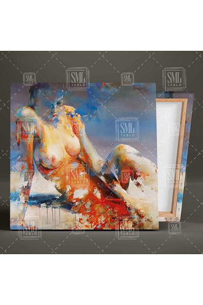 SML TABLO Pictură pe pânză pătrată decorativă abstractă model extins