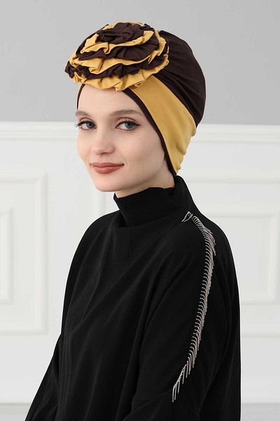 Aisha's Design Colorful Rose Bonnet - Double Design, b-28