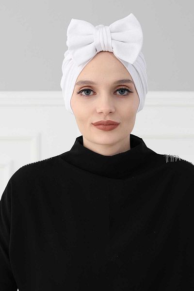 Aisha's Design بونيه قطن ممشط على شكل فراشة موديل B-27