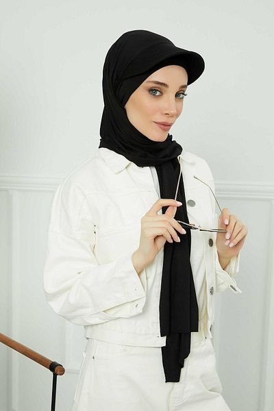 Aisha's Design Combed Shawl with Visor, SS-1