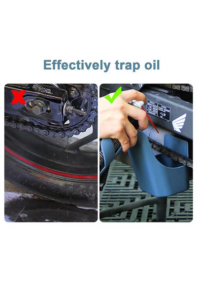 Choice Motorcycle Bike Chain Oil Storage Tool Box Chain Cleaning Oil Splash-Proof Tool Agent Widely Used...