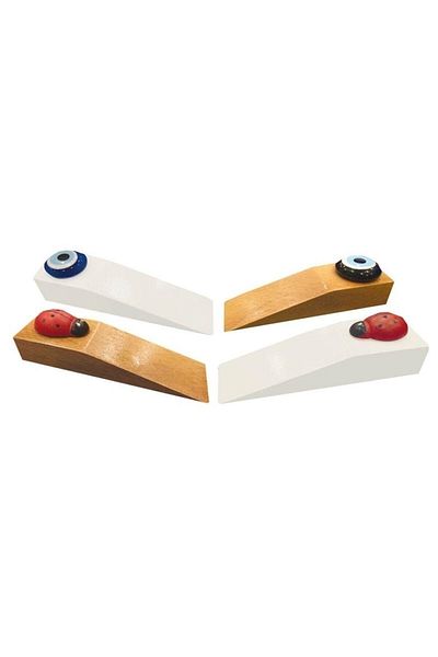 Ceka Wooden Ladybug Patterned Door Stopper
