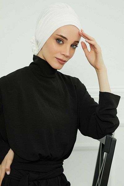 Aisha's Design موديل B-74 بونيه قطني ممشط