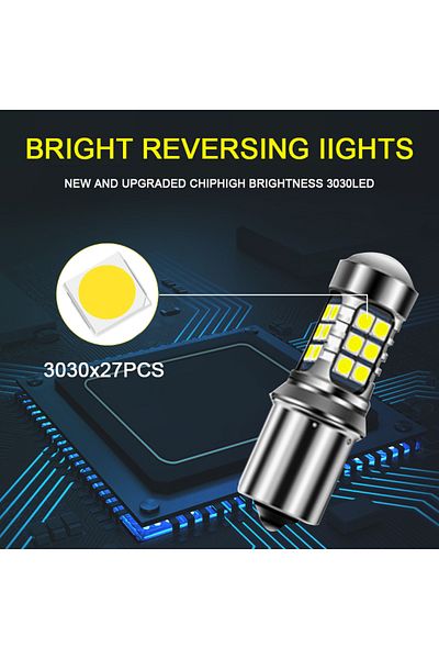 Choice For 1996-2018 WHITE 2pcs LED Reverse Light For Citroen Berlingo Accessories 1996-2018 2010 2011 2012