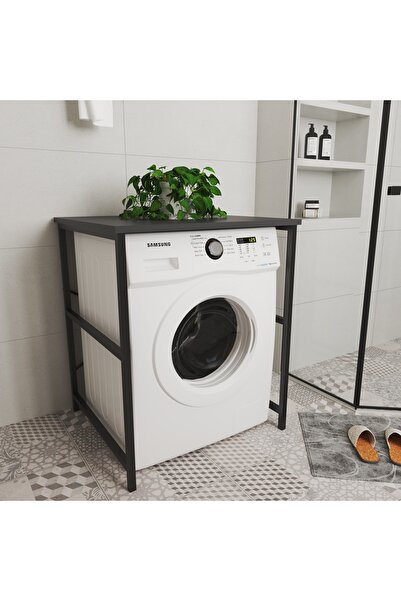 Remaks Çok Amaçlı Çamaşır Makinası Dolabı Rafsız Antrasit