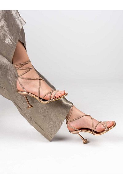 İNNA Kunta İnna Women's Evening Dress Stoned Heeled Shoes