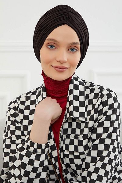 Aisha's Design بونيه قطن ممشط - برباط، موديل b-1