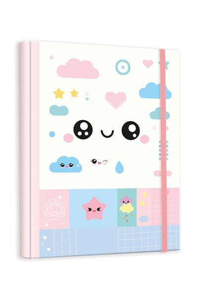Victoria's Journals 192 Pages Secret Spiral Notebook - 96 Sheets, 17x24 Cm, 90gr.Dotted Hard Cover