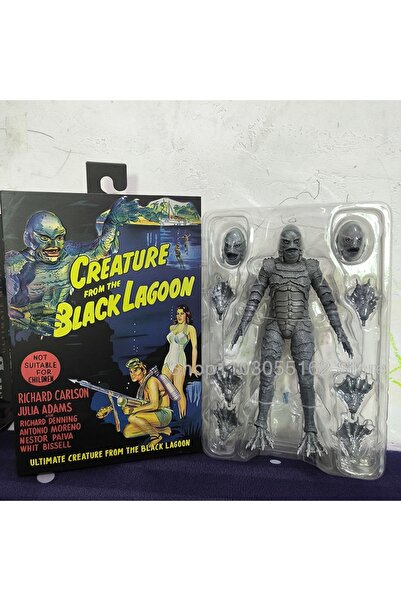 BANDAI مجموعة مجسمات شخصيات NECA Universal Monster Fish Man Black Lagoon Crea...