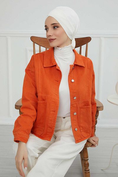 Aisha's Design غطاء رأس من القطن الممشط بحزام - موديل B-31
