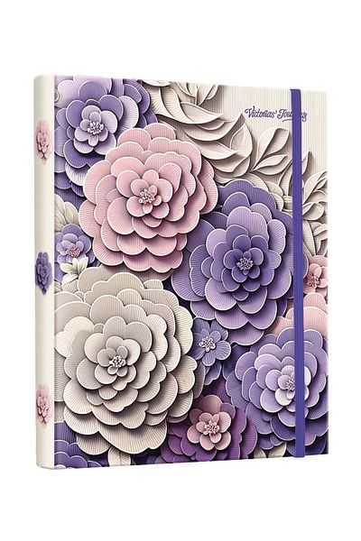 Victoria's Journals 192 Pages Secret Spiral Notebook - 96 Sheets, 17x24 Cm, 90gr.Dotted