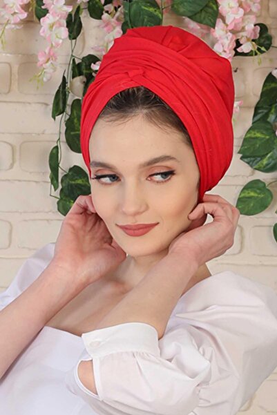 Aisha's Design Hijab Bonnet,B-9,Red