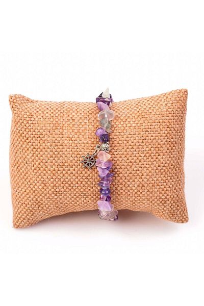 Taş Sandığı Fluorite Stone Unshaped Bracelet