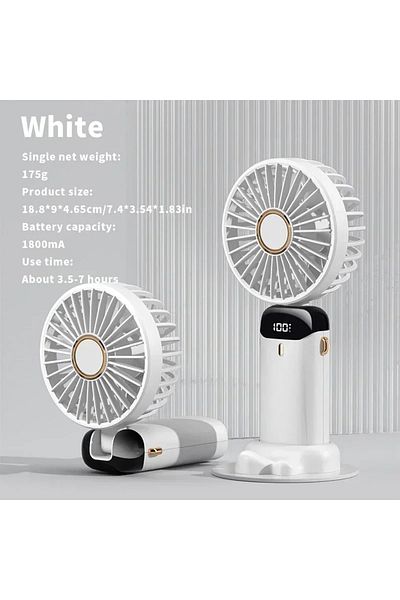 Choice White Electric Fan Portable Air Conditioner Mini Cooler Rechargeable Neck Fans for Home Free Shippin