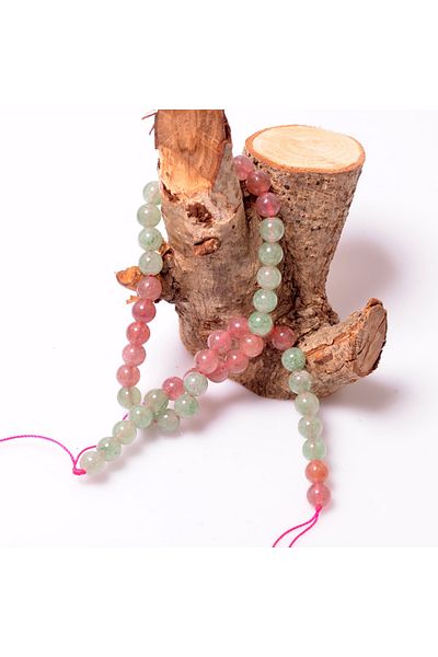 Taş Sandığı Mix Strawberry Quartz Stone String - 6 mm