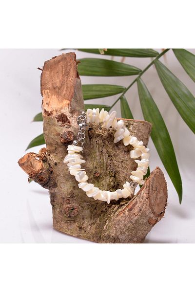 Taş Sandığı Mother of Pearl Stone Bracelet - Broken Stone