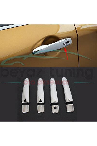 Niken Nissan Qashqai Kapı Kolu Kromu Nikelajı Sensörlü 2014 Sonrası