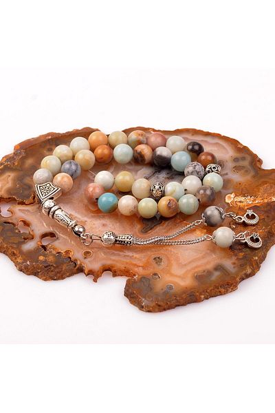 Taş Sandığı 8 Mm Amazonite Stone Rosary