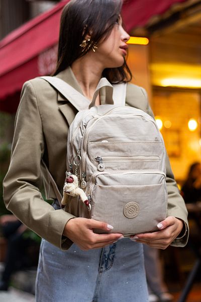 Sanmorris Unisex Αδιάβροχο υφασμάτινο σακίδιο πλάτης με κρέμα πολλαπλών ματιών