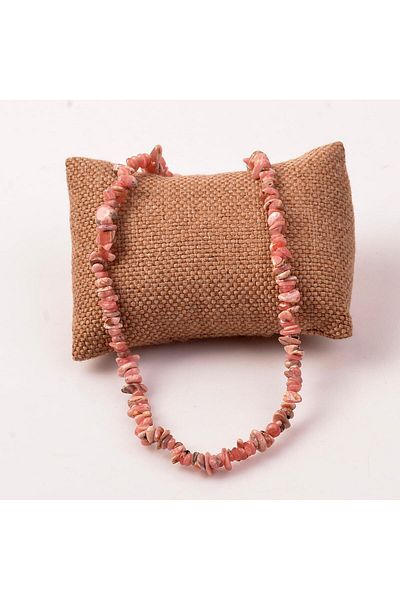 Taş Sandığı Rhodochrosite Stone Unshaped Necklace