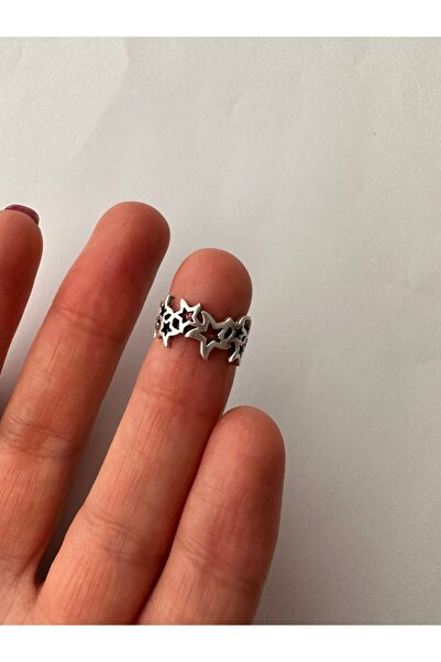 Amor Center Gümüş Renk Pirinç Kıstırmalı Sıkıştırmalı Deliksiz Kıkırdak Küpesi Piercing