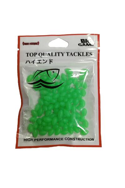 SEA HORSE Fosforlu Yumuşak Boncuk 5*8mm (50 ADET) - Yeşil