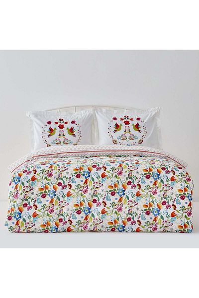 Karaca Home Parlin 100% Cotton Single Duvet Cover Set