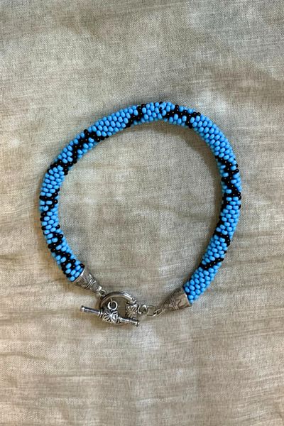 Uretti - Sefa 4419 Handmade Sand Bead Necklace and Bracelet Set of 2