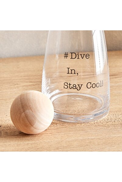 Home Box Urban Carafe with Wooden Ball Lid - 1 L