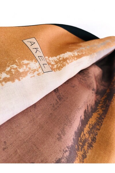 Akel Pastel Patterned Digital Soft Shawl