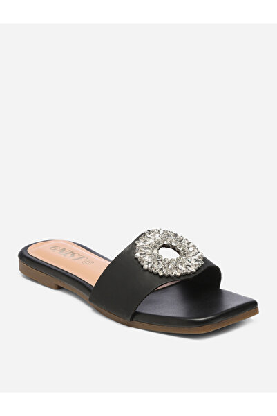 GNIST By Styli Embellished Strap Flat Sandals