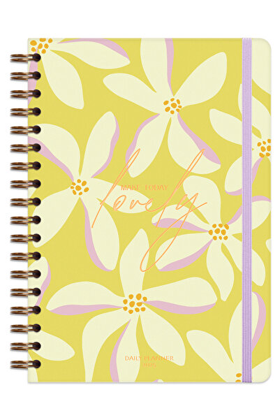 Matt Notebook Дневен спирален дневен ред за 2025 г. 16x24 см - 12 месеца