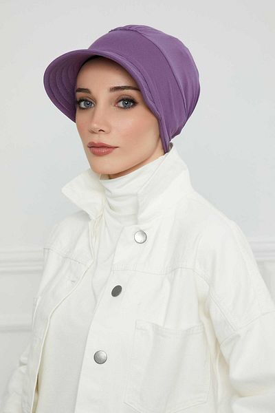 Aisha's Design Bone Printed Combed Cotton Hat with Visors - b-73