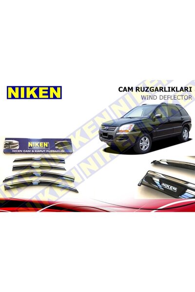 Niken Kia Sportage Kromlu Cam Rüzgarlığı 2003-2009