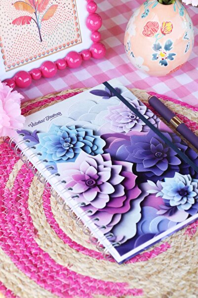 Victoria's Journals 90g 17x24 cm Caiet cu spirală - 192 pagini 96 coli Copertă rigidă